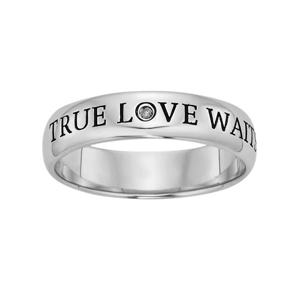 True Love Waits Solitaire Heart Ring