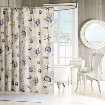 Madison Park Nantucket Fabric Coastal Shower Curtain