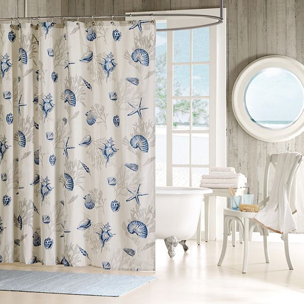 Madison Park Nantucket Fabric Coastal Shower Curtain