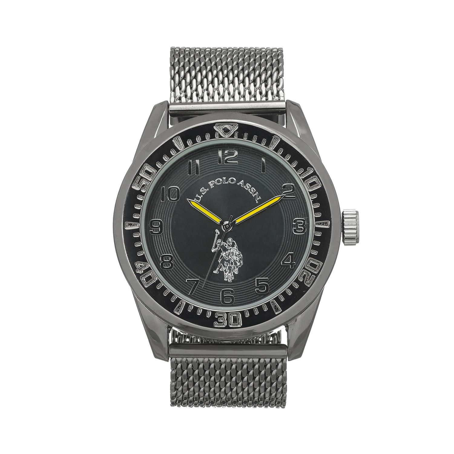 us polo assn stainless steel watch