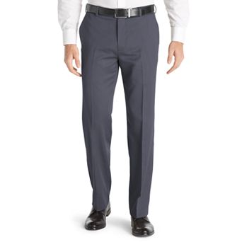 Van Heusen Ultimate Traveler Melange Straight Fit Flat Front Dress Pants