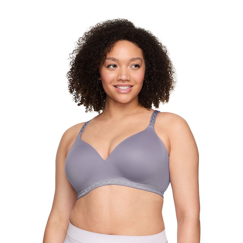 Warners Cloud 9® Super Soft Wireless Lightly Lined Comfort Bra 1269, Women's, Size: 32 C, Purple Gray