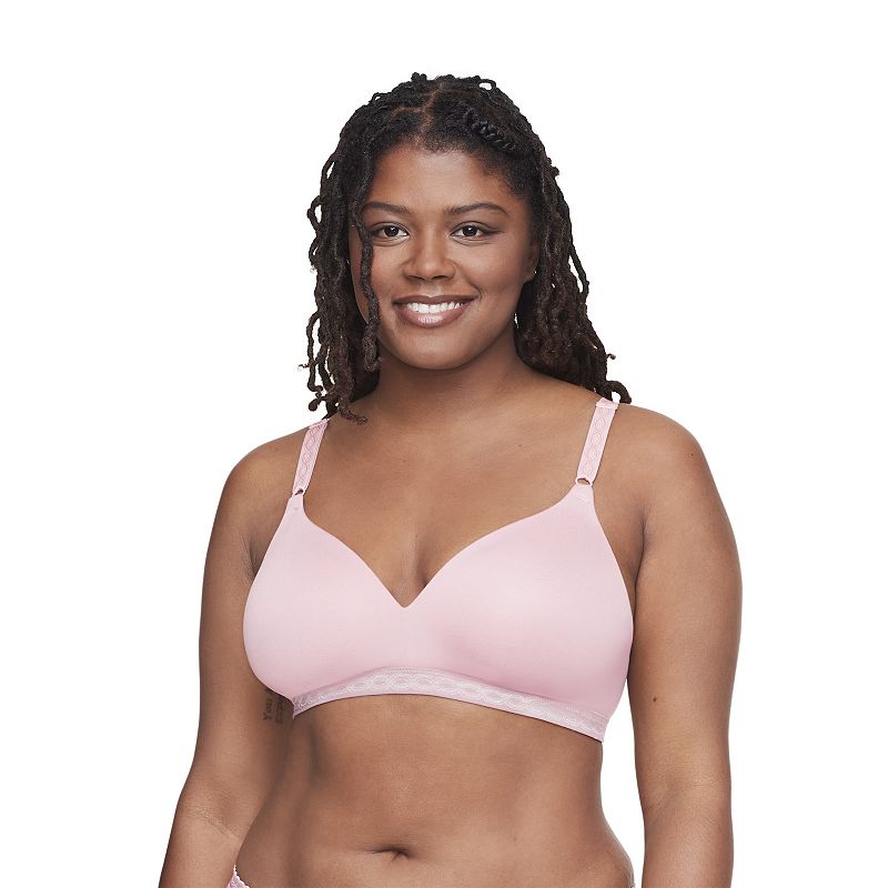 Warners Cloud 9® Super Soft Wireless Lightly Lined Comfort Bra 1269, Women's, Size: 34 C, Pale Pink