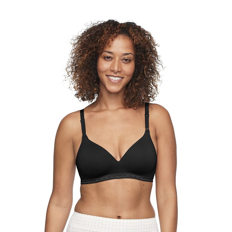 Warners Cloud 9® Super Soft Wireless Lightly Lined Comfort Bra 1269, Women's, Size: 40 B, Rich Black