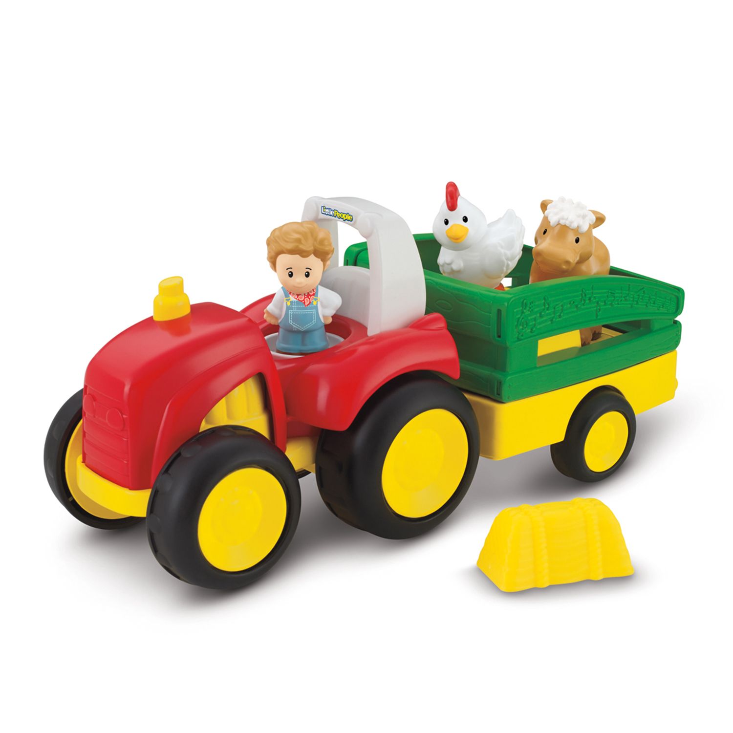 fisher price tractor and animals