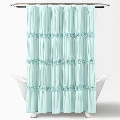 Lush Decor Darla Fabric Shower Curtain