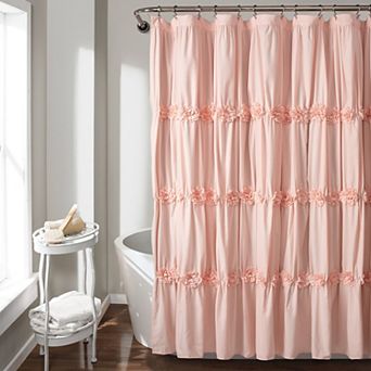 Lush Decor Darla Fabric Shower Curtain