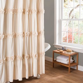 Lush Decor Darla Fabric Shower Curtain