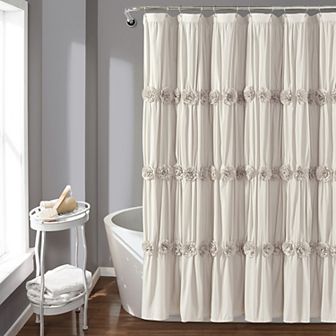 Lush Decor Darla Fabric Shower Curtain