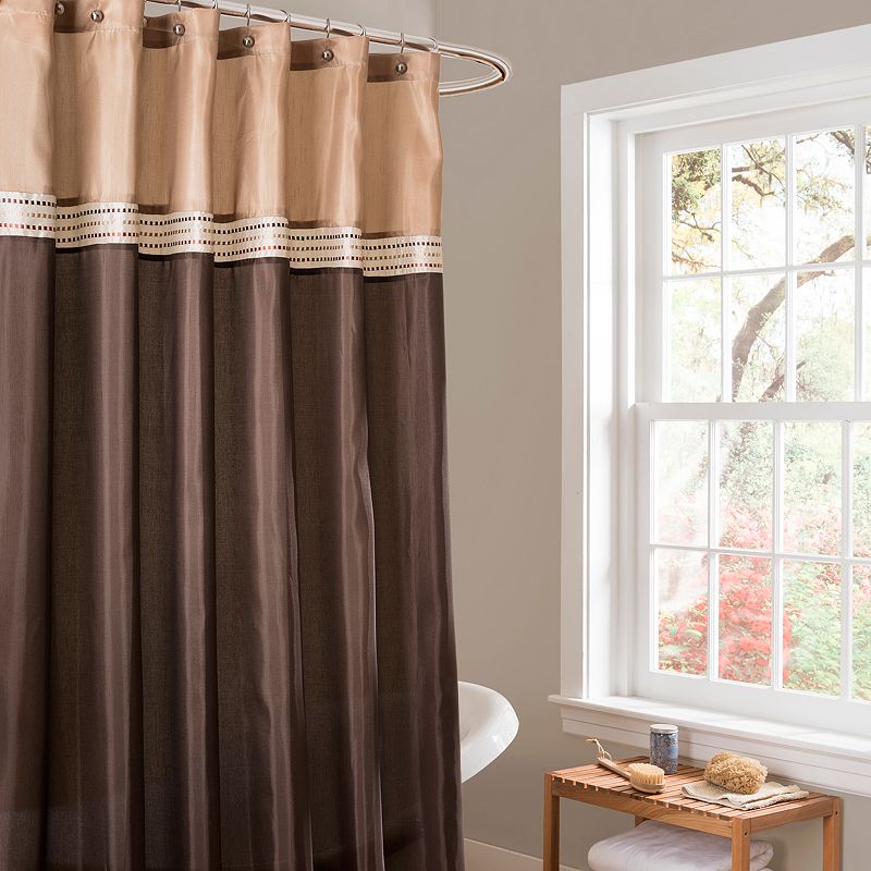 Brown Fabric Shower Curtain | Kohl's