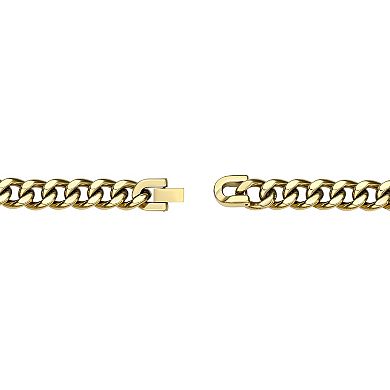 LYNX Ion Plated Stainless Steel Curb Chain Bracelet