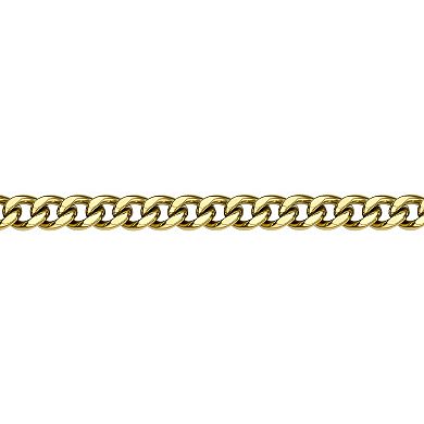 LYNX Ion Plated Stainless Steel Curb Chain Bracelet