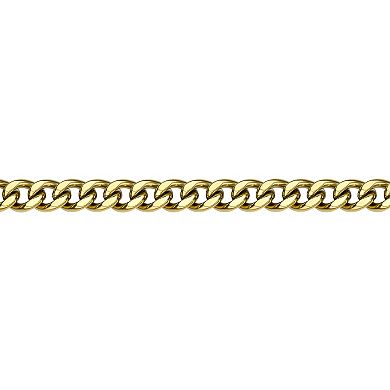 LYNX Ion Plated Stainless Steel Curb Chain Bracelet