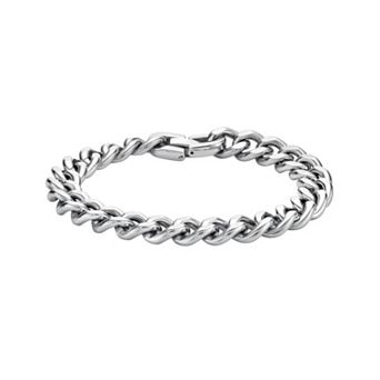 LYNX Ion Plated Stainless Steel Curb Chain Bracelet