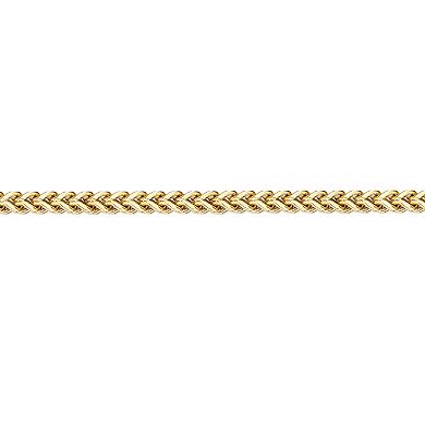 LYNX Yellow Ion-Plated Stainless Steel Foxtail Chain Bracelet