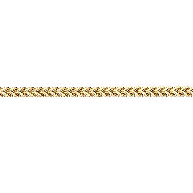 LYNX Yellow Ion-Plated Stainless Steel Foxtail Chain Bracelet 