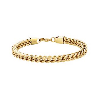 LYNX Ion-Plated Stainless Steel Foxtail Chain Bracelet