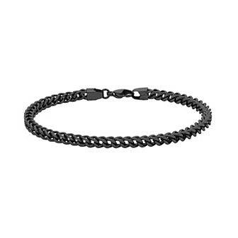 LYNX Ion-Plated Stainless Steel Foxtail Chain Bracelet - 9 in