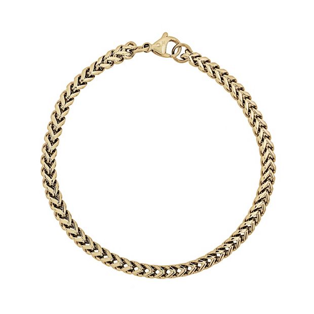 Store Lynx Gold Foxtail Stainless Steel Bracelet