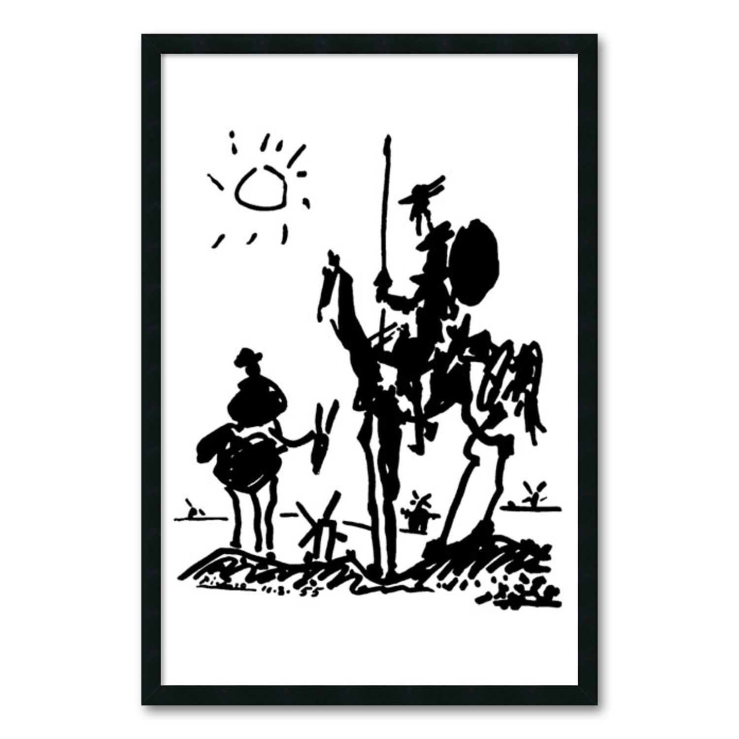 "Don Quixote" Framed Wall Art By Pablo Picasso