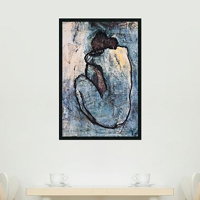 Blue Nude Framed Wall Art by Pablo Picasso