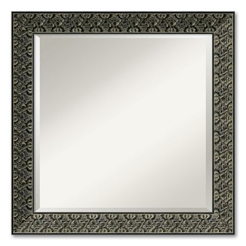 Intaglio Beveled Wall Mirror Square