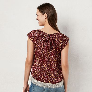 Women's LC Lauren Conrad Pleated Top