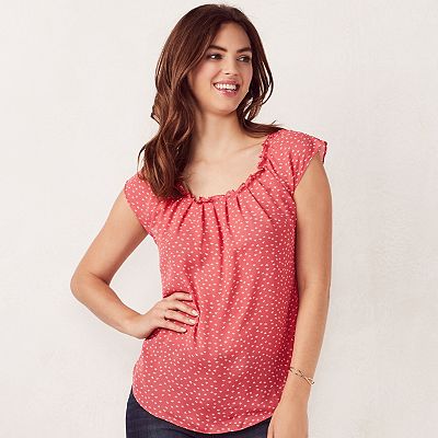 Women s LC Lauren Conrad Pleated Top