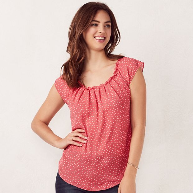 Lauren conrad pleated top clearance