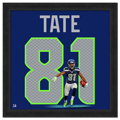 Seattle Seahawks Golden Tate Framed Jersey Photo