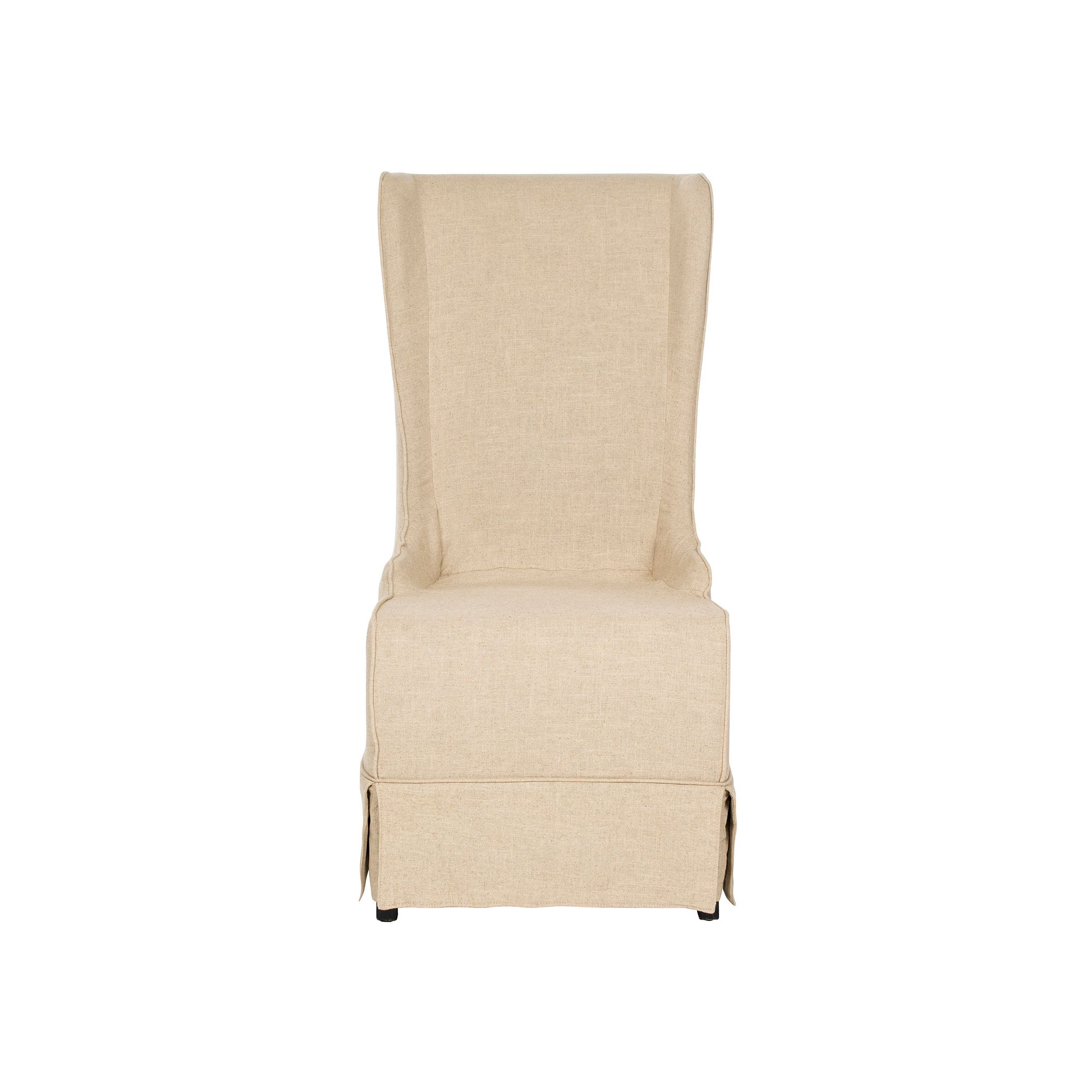 Safavieh Becall Skirted Bottom Dining Chair, Hemp