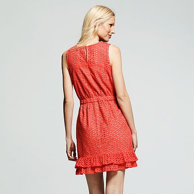 Peter Som for DesigNation Solid Eyelet Dress - Women's