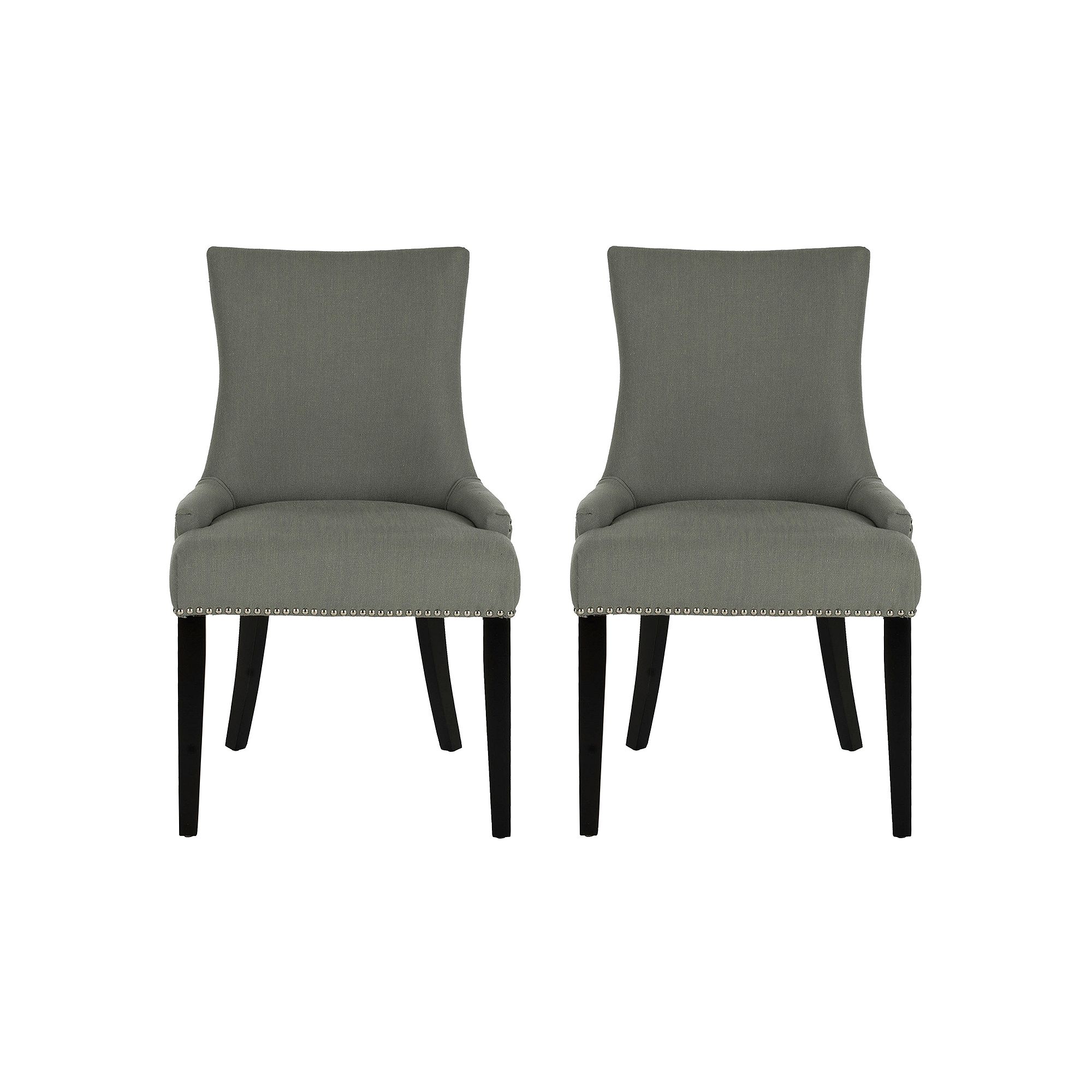 Safavieh Lester Nailhead 2-pc. Dining Chair Set, Granite