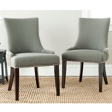 Safavieh Lester Nailhead 2-pc. Dining Chair Set