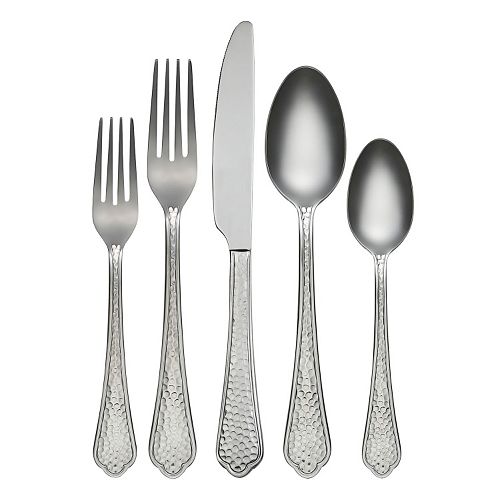 Farberware Pepper Hammered 20pc. Flatware Set