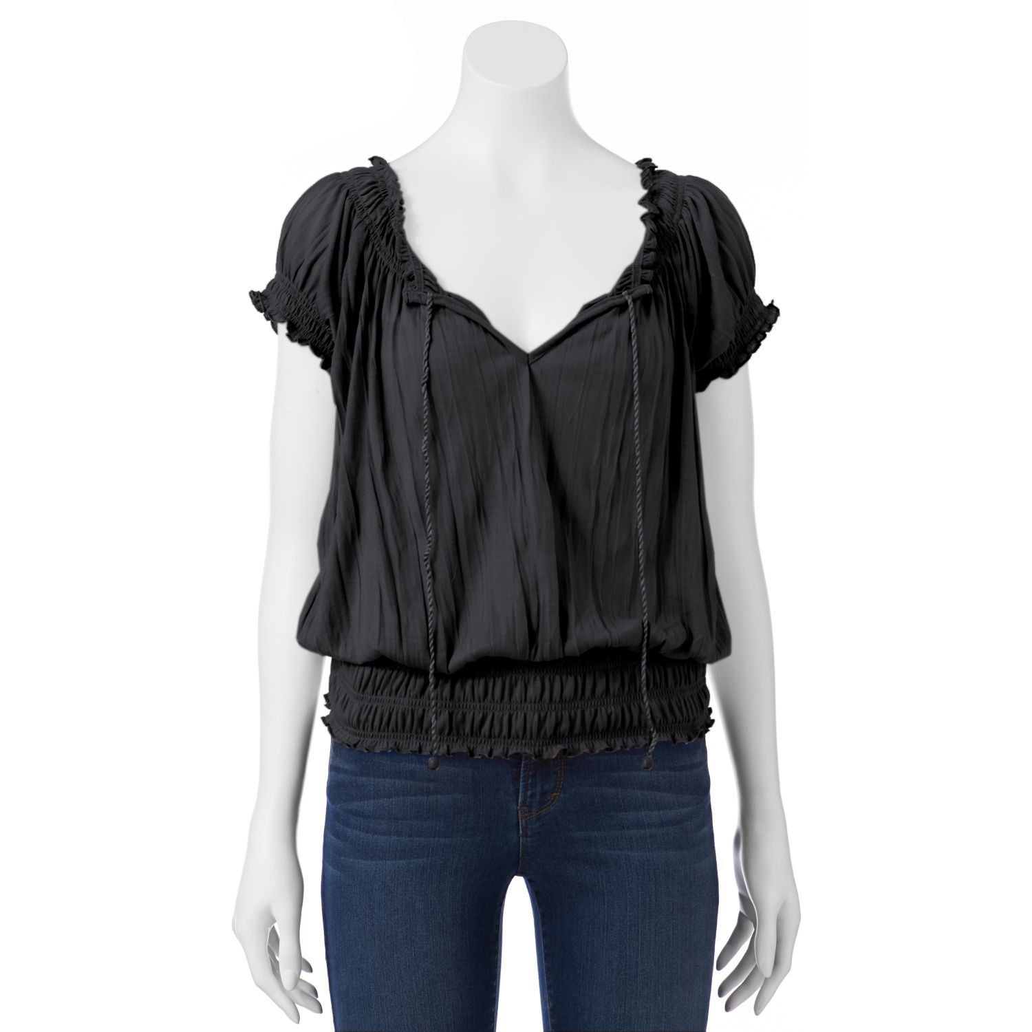 smocked peasant tops