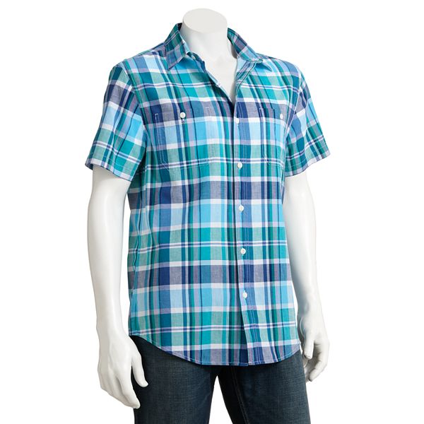 Sonoma Goods For Life® Madras Plaid Casual Button-Down Shirt - Men