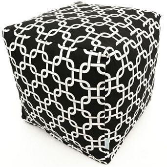 Majestic Home Goods Links Indoor Outdoor Small Cube Ottoman