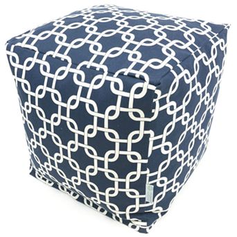 Majestic Home Goods Links Indoor Outdoor Small Cube Ottoman