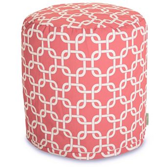 Majestic Home Goods Links Indoor Outdoor Small Pouf Ottoman