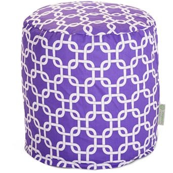Majestic Home Goods Links Indoor Outdoor Small Pouf Ottoman
