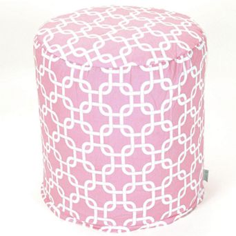Majestic Home Goods Links Indoor Outdoor Small Pouf Ottoman