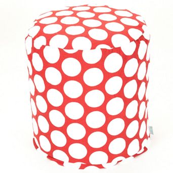 Majestic Home Goods Polka-Dot Small Pouf