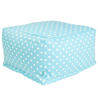 Majestic Home Goods Polka-Dot Large Ottoman