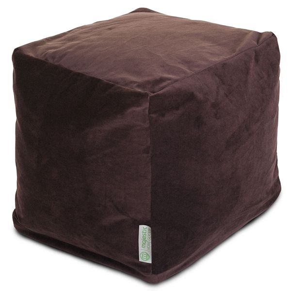 Majestic Home Goods FauxSuede Small Cube Ottoman