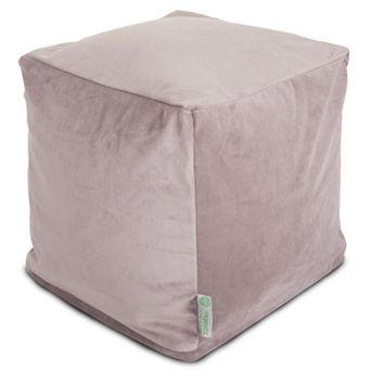 Majestic Home Goods Faux-Suede Small Cube Ottoman