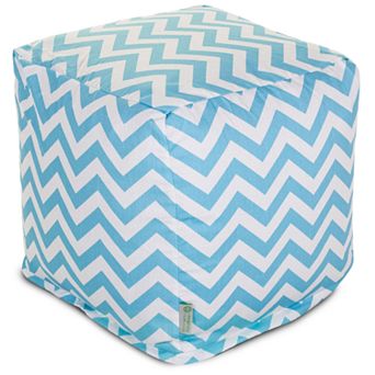 Majestic Home Goods Chevron Small Cube Ottoman