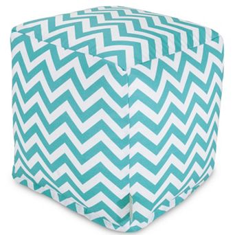 Majestic Home Goods Chevron Small Cube Ottoman
