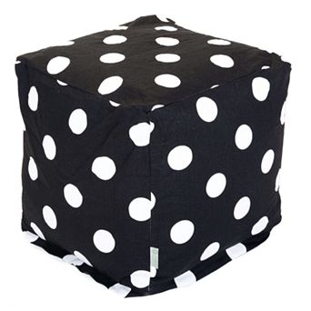 Majestic Home Goods Polka-Dot Small Cube Ottoman