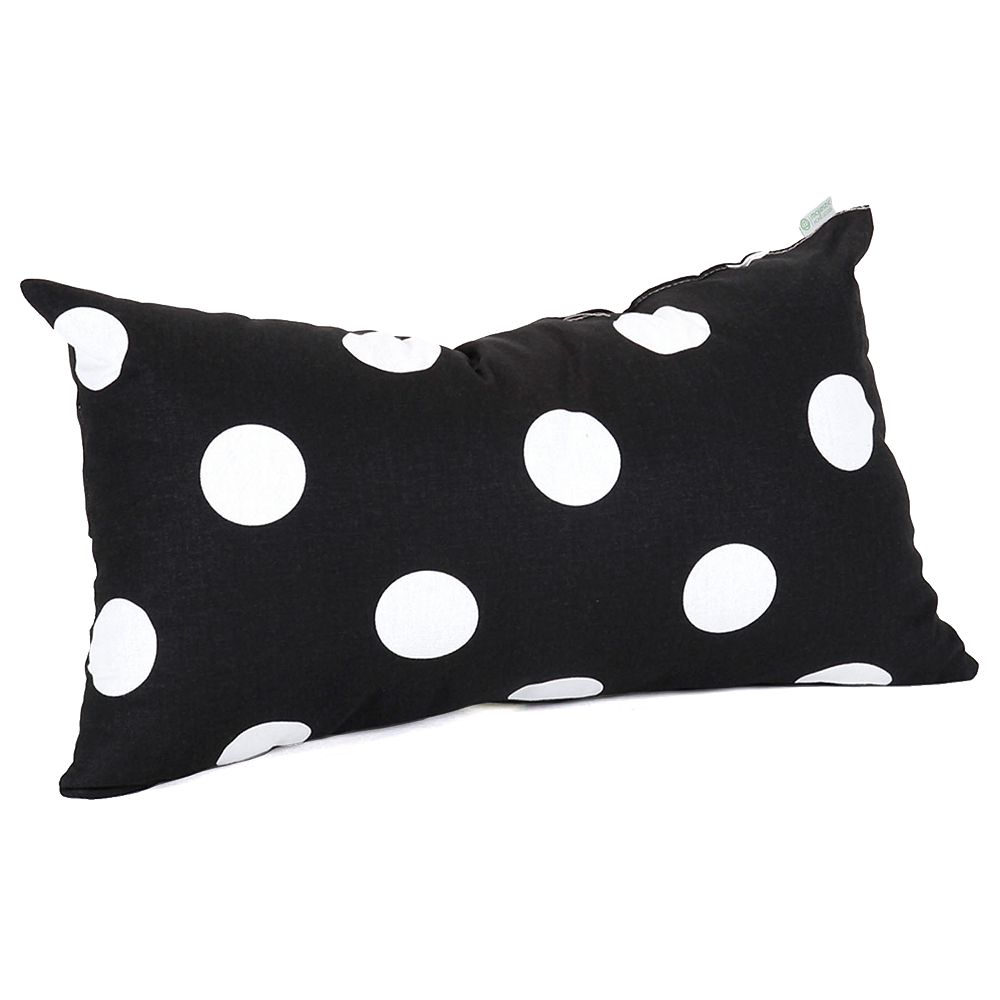 Majestic Home Goods Black Polka Dot Small Throw Pillow